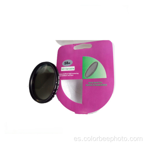 Filtro variable ajustable de densidad neutra ND2-400